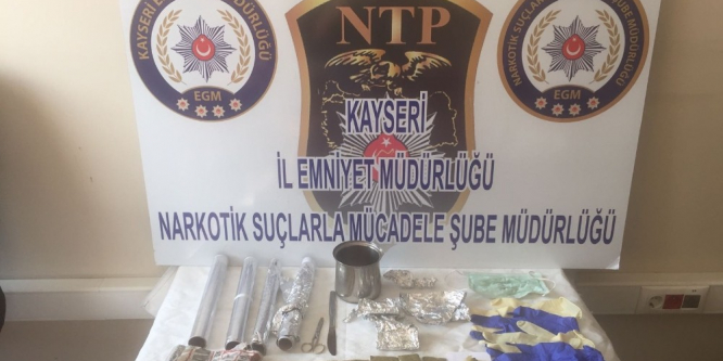 Kayseri’de uyuşturucu operasyonu: 2 gözaltı