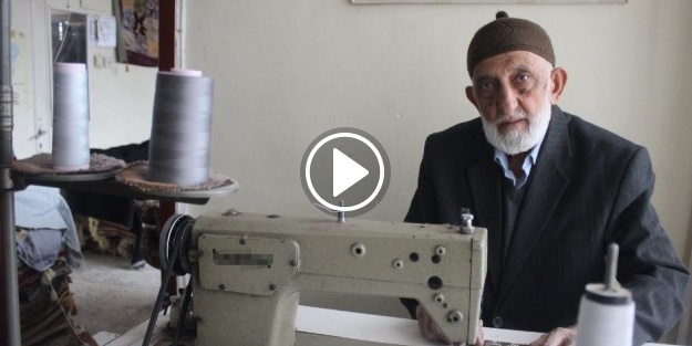 87 yaşında fakat hala aile bütçesine katkı sağlıyor