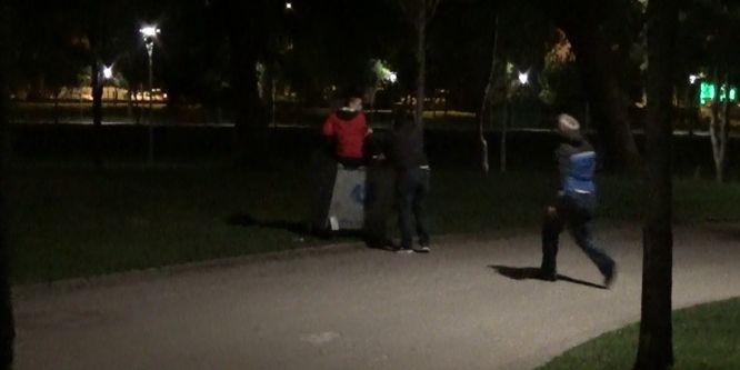 Çöpten hırsız çıktı