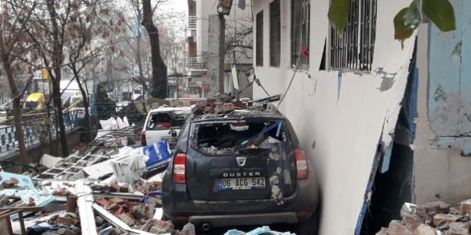 Ankara'da doğalgaz patlamasındaki yıkımın büyüklüğü gün ağarınca ortaya çıktı