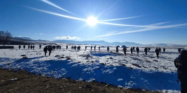Kayseri'de 89 kişilik ekip seferber oldu