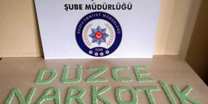 Düzce’de binlerce uyuşturucu hap ele geçirildi