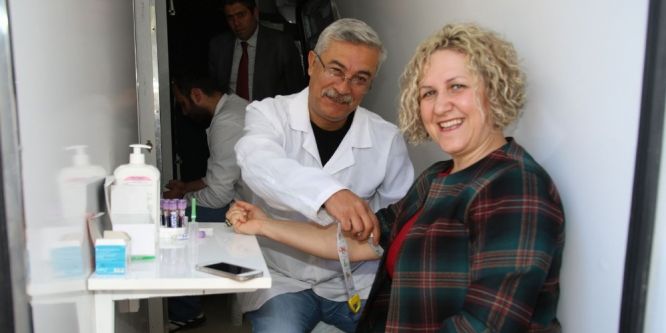 Bafra Belediyesi çalışanlarına sağlık taraması