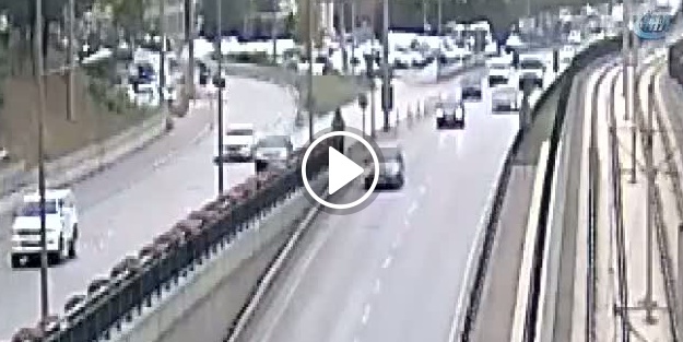 9 araç birbirine girdi!