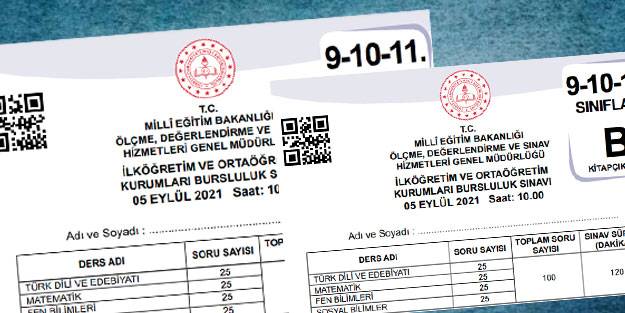 9. sınıf bursluluk sınavı soruları 2021 İOKBS soru ve cevapları odsgm meb gov tr