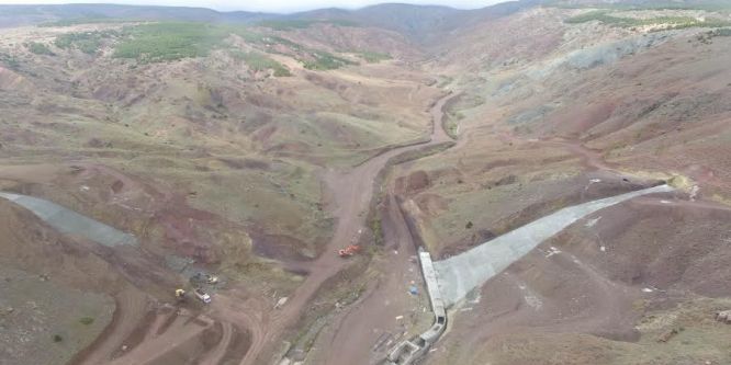 Eskişehir Gündüzler Barajı inşaatı sürüyor