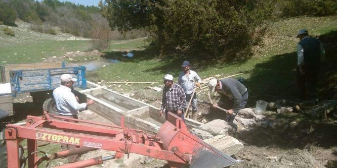 200 yıllık çeşme yenilendi