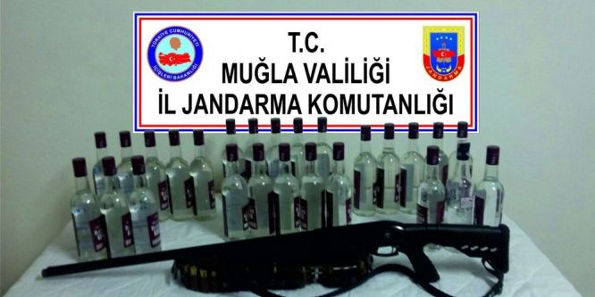 Jandarmadan sahte içki operasyonu