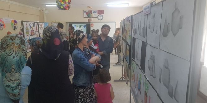 Kulalı öğrencilerin eserleri görücüye çıktı