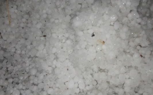 Buharkent yağmur ve doluya teslim oldu