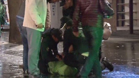 KHK protestosuna polis müdahalesi: 2 gözaltı