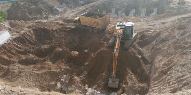 Alternatif yolda ikinci viyadük çalışmaları sürüyor