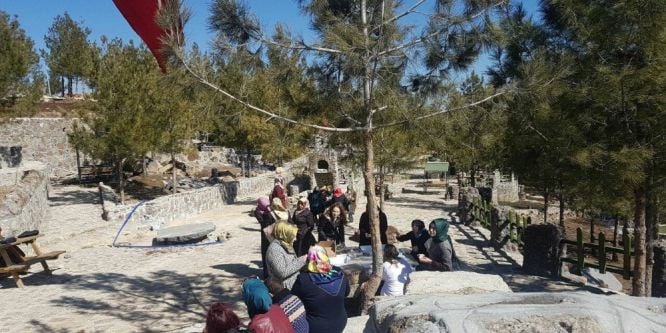 Üniversite öğrencileri mesire alanını gezdi