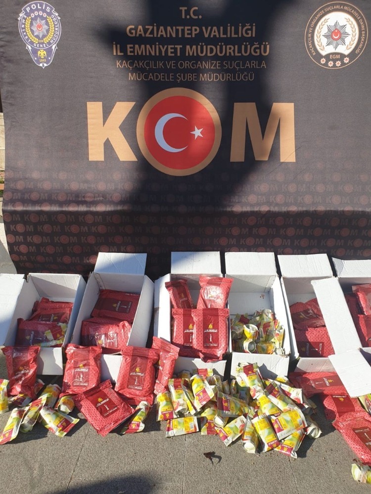 99 kilo gümrük kaçağı nargile tütünü ele geçirildi 