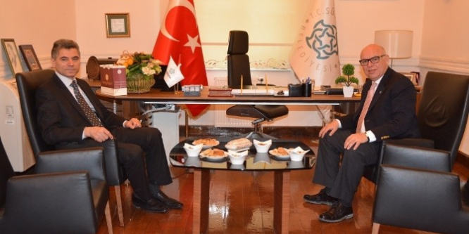 Kaymakamı Yurt’tan, Başkan Eşkinat’a iade-i ziyaret