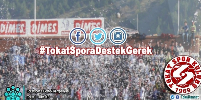 Sosyal medyadan Tokatspor’a destek geldi