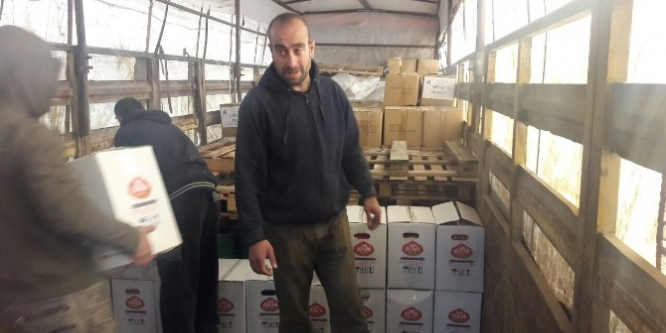 Yardım TIR’ları Suriye’ye vardı