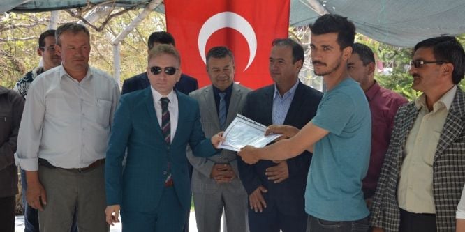 Biçerdöver sertifikaları törenle dağıtıldı