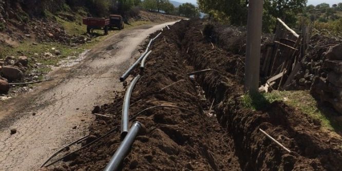 Gökbel Mahallesine damlama sulama tesisi