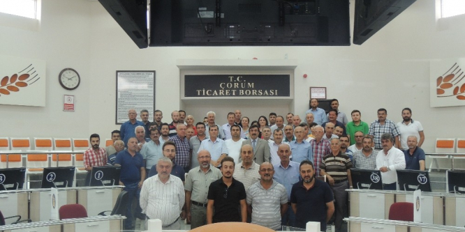 Bektaş, buğday pazarı esnafıyla ile bir araya geldi