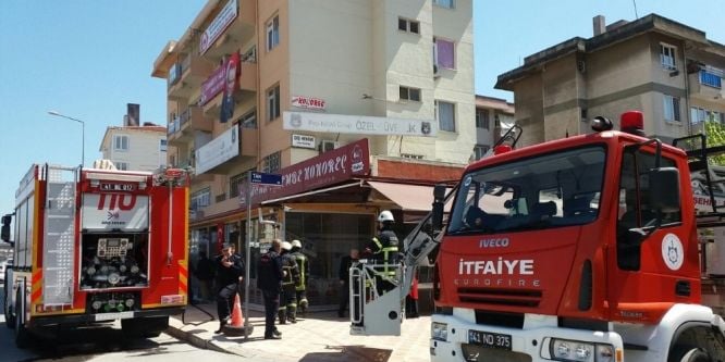 Lokantada çıkan yangın itfaiyeyi alarma geçirdi
