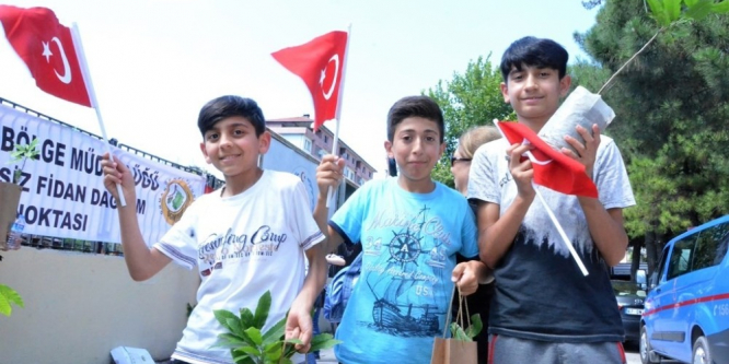 15 Temmuz Şehitleri ve Gazileri anısına fidan dağıttılar