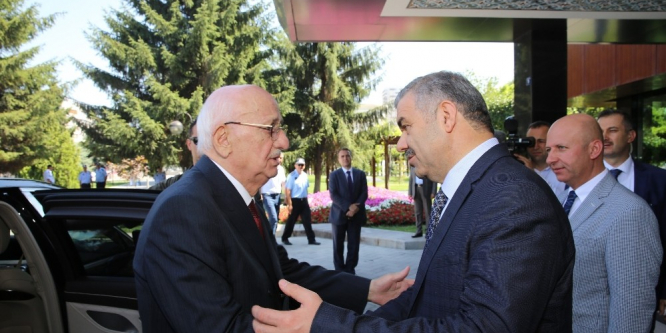 TBMM Başkanı Kahraman, Başkan Çelik’i ziyaret etti