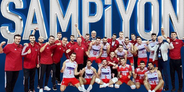 A Milli Erkek Voleybol Takımımız şampiyon oldu