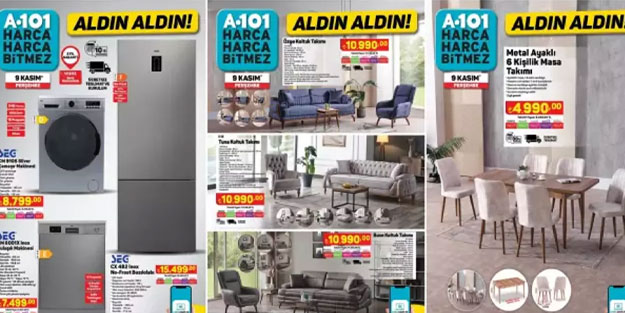 A101 Aktüel 9 KASIM 2023 kataloğu || A101'de hangi ürünler indirimde, bu hafta A101'de neler var