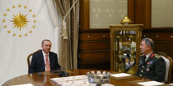 Erdoğan, Genelkurmay Başkanı Akar’ı kabul etti