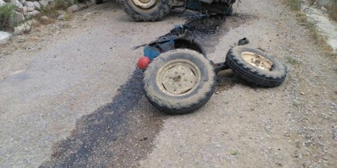 Sinop’ta traktör kazası: 1 Yaralı