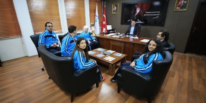 Görme engellilerden Başkan Subaşıoğlu’na ziyaret