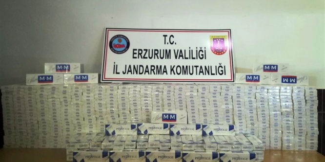 10 bin paket kaçak sigara ele geçirildi