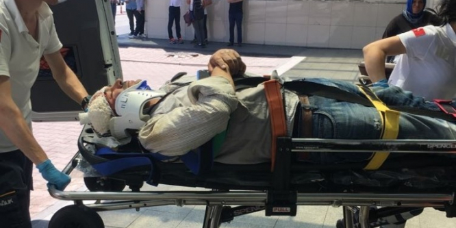 İnşaattan düşen işçi yaralandı