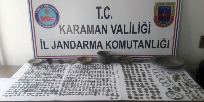 Karaman’da tarihi eser kaçakçılığı