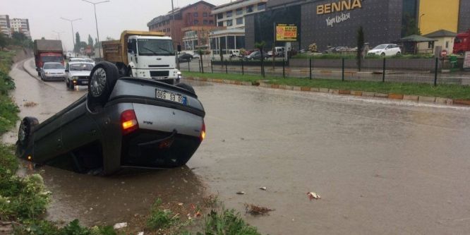 Tokat’ta otomobil takla attı: 1 yaralı