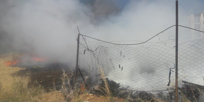 Adıyaman’da hurdalık yangını