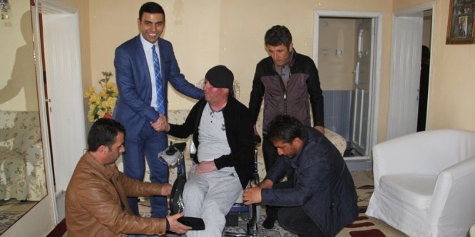 Engelli vatandaşlara kaymakamdan destek