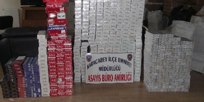 5 bin paket kaçak sigara ele geçirildi