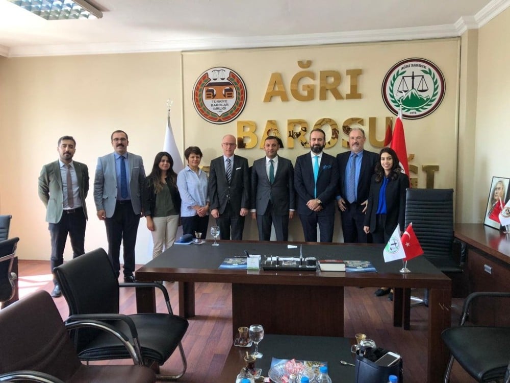 AB Delegasyonu’ndan Ağrı Barosu’na ziyaret 