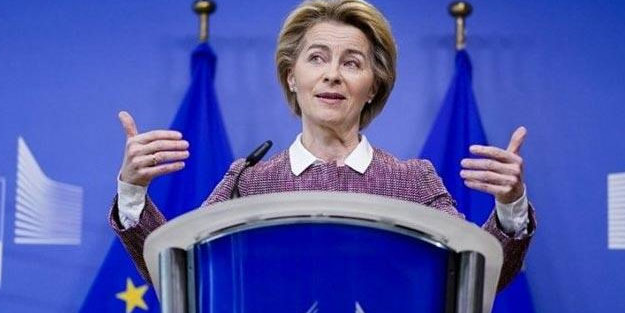 AB Komisyonu Başkanı von der Leyen Cumhurbaşkanı Erdoğan'a teşekkür etti