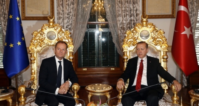 AB Konseyi Başkanını kabul etti