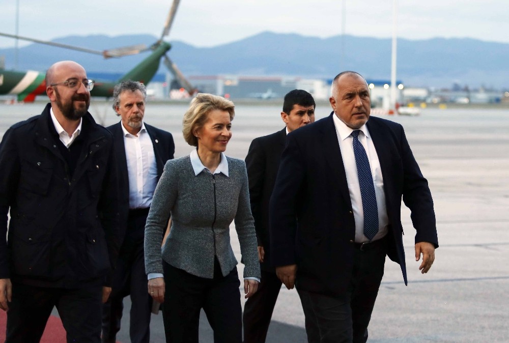 AB liderleri, Bulgaristan Başbakanı Borisov ile Türkiye sınırını havadan inceledi 