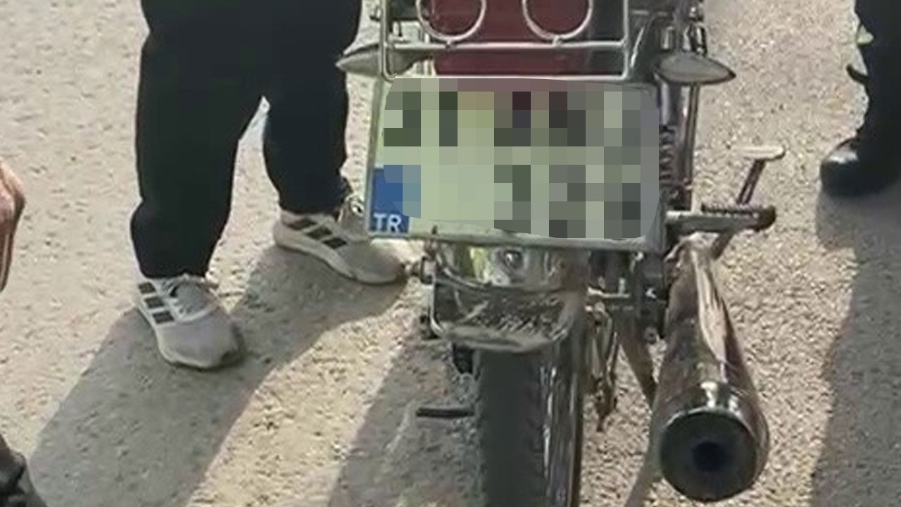 Abartı egzoz takan motosikletliye dudak uçuklatan ceza