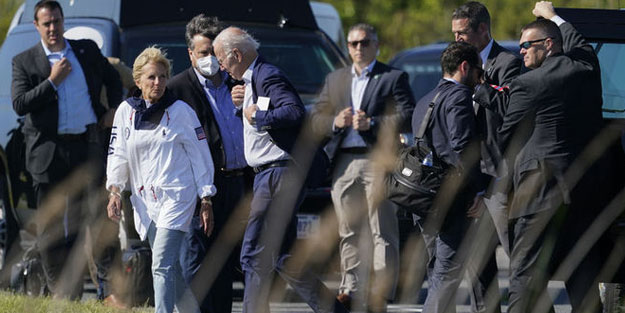 ABD Başkanı Biden ve eşinin tahliye paniği