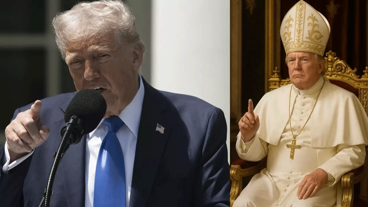 Trump kendini Papa ilan etti