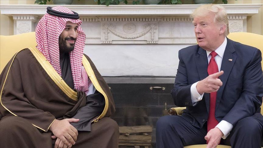 ABD Başkanı Donald Trump Suudi Veliaht Prens bin Selman'la görüştü