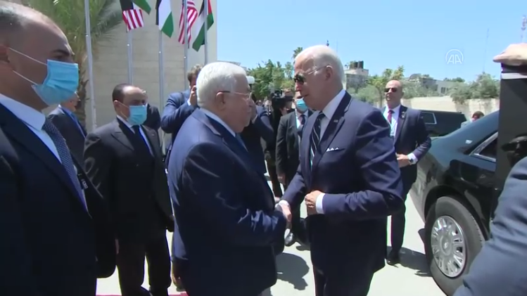 Joe Biden Filistin'de resmi törenle karşılandı