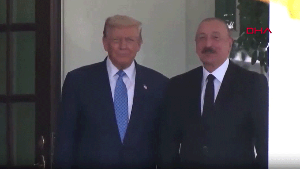 Trump, Aliyev'i Beyaz Saray’da böyle karşıladı