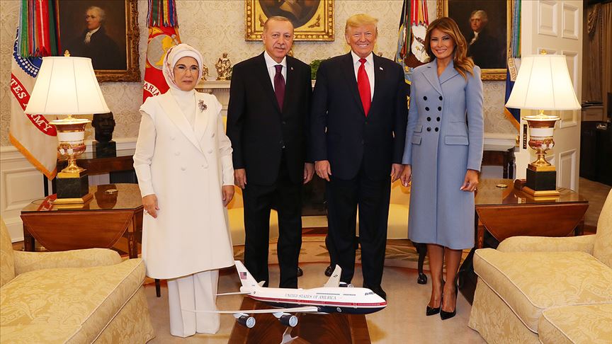 ABD Başkanı Trump Başkan Erdoğan'ın ziyareti esnasındaki aile fotoğrafını paylaştı